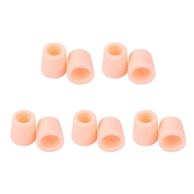 10x Hommes Femmes Tube D'orteil Caps Pour Pieds Céréales Remover Blisters Toe