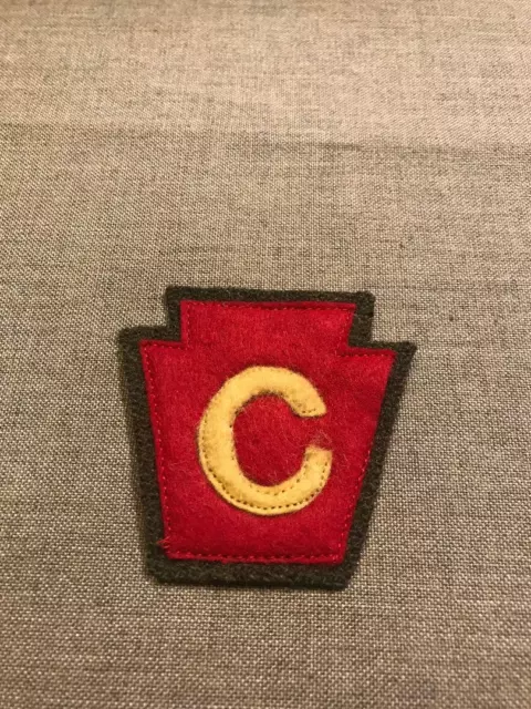 WWI  US Army 28th Division Artillery patch wool AEF