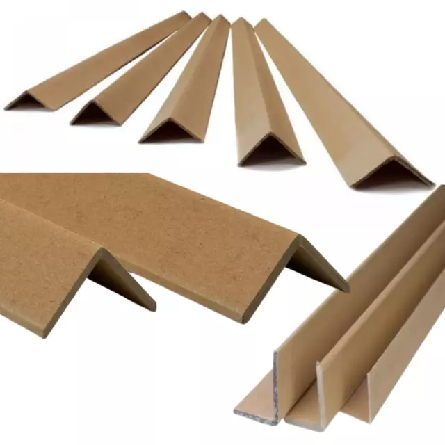 EDGE PROTECTORS (35x35mm L-Shape)(x1 metre) Cardboard Pallet Strips for Shipping