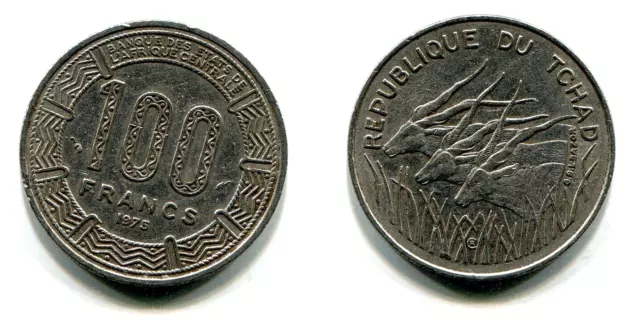 100 Francs Tchad 1975  Nickel