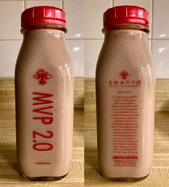 2023 SHATTO MILK MVP 2.0 Bottle Patrick Mahomes Kansas City Chiefs 15.
