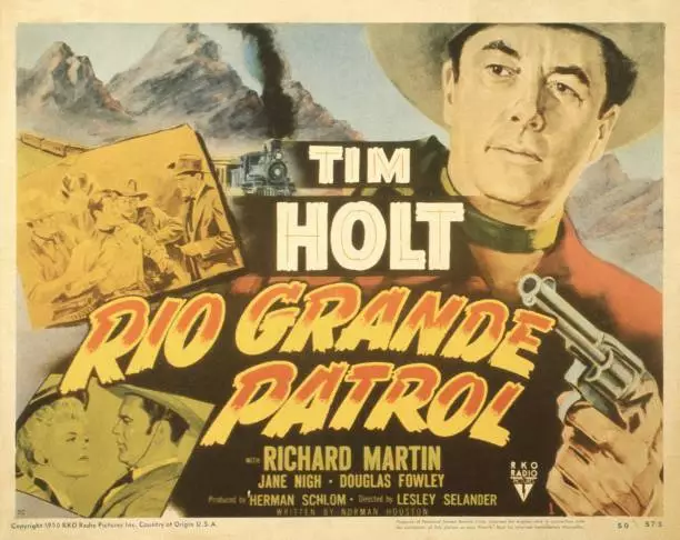 Rio Grande Patrol Poster Us Poster Tim Holt 1950 Old Movie Photo