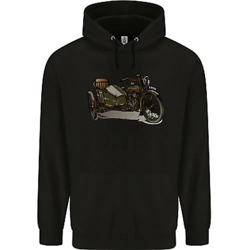 Felpa con cappuccio moto e sidecar biker moto bambini