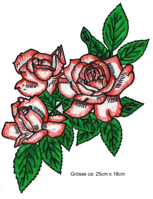 Window Color Bild Fensterbild Aufkleber  " Blume Rosen Rosenbusch     " 117