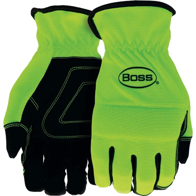 Boss Men's Medium Synthetic Leather High Dexterity Task Glove B52121-M Pack of