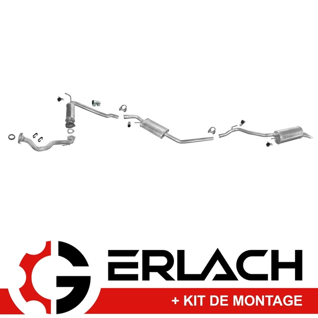 Pot D'échappement Central FERROZ Pour Volkswagen Transporter T4 1.9 TDI 2.4 D 2.5 TDI