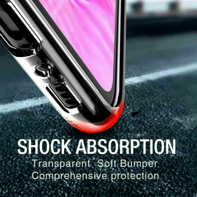 For APPLE IPHONE XR CLEAR CASE SHOCKPROOF ULTRA THIN GEL SILICONE TPU BACK COVER 2