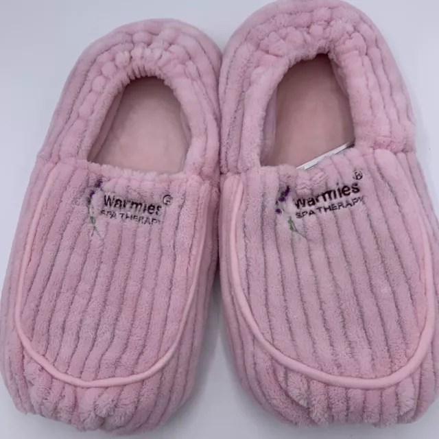 Warmies Spa Therapy Bootie Slippers Warm in Microwave Lavender Infused