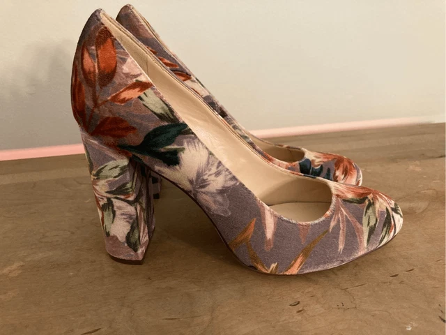 NINE WEST SIZE 6 Denton floral heels pumps shoes women s 24.99