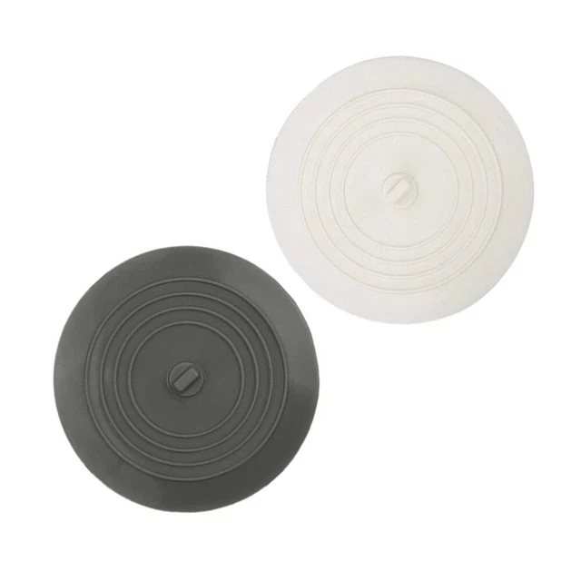 2 piezas Silicona Redondo Lavabo Tapón Tornillo de drenaje Tapón Para Cocina