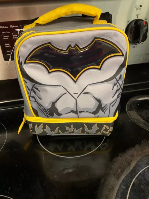 Batman double compartiment isolé avec cape amovible sac boîte à lunch NEUF