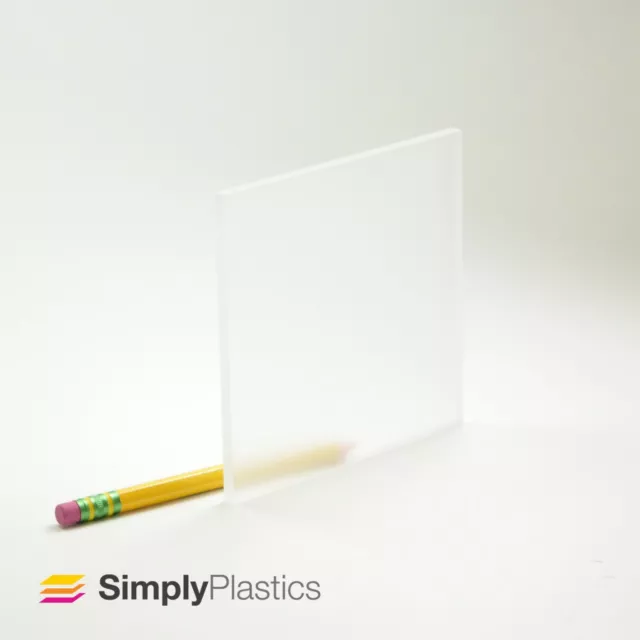 Perspex Frosted Clear Acrylic Plastic Sheet Panel / A5 A4 A3 A2 A1 + Cut to Size