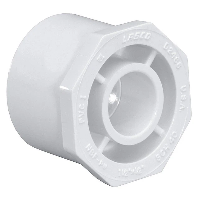 Buje reductor APROBADO GRAINGER 437291, 2 1/2 x 1 1/2 in, PVC