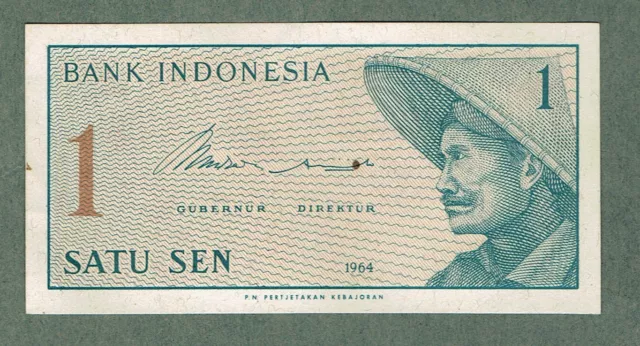 Indonesia - 1 Satu Sen Banknote - 1964 - (XDP026991)