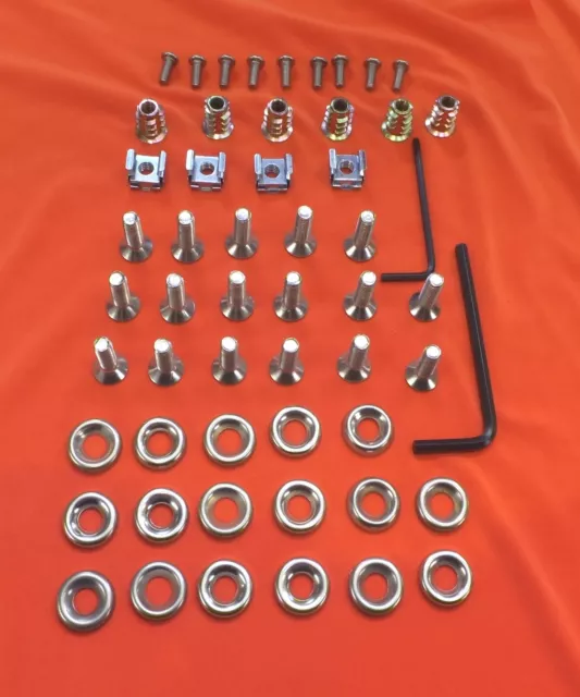 58 Piece Audi TT Mk.1 Stainless Steel Countersunk Engine Bay Cover Fastener Kit