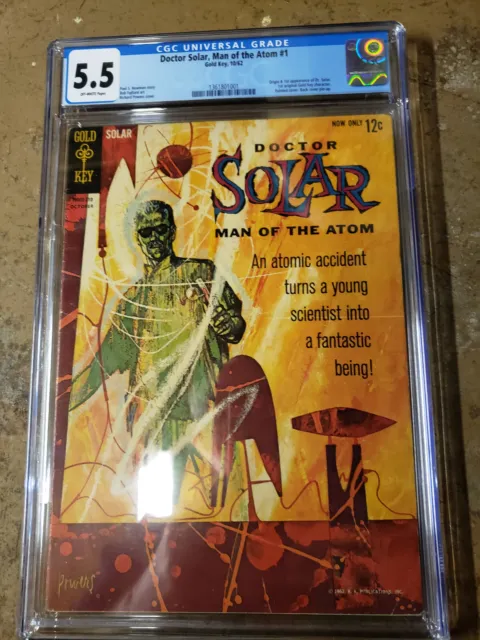 Doctor Solar,Man of The ATOM # 1 CGC 5.5 GOLD KEY COMICs