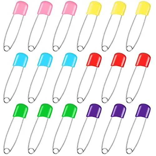 100 Pcs Diaper Pins, 2.2in Diaper Pins for Cloth Diapers Heavy Duty, Stainles...