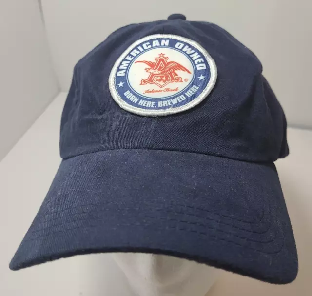 Anheuser Busch Hat American Owned Born Here Brewed Here Made in USA