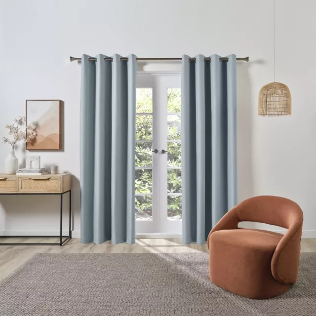 NEW Emerald Hill Hayes Blockout Eyelet Curtains By Spotlight