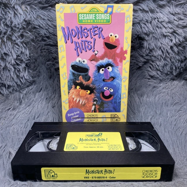 MONSTER HITS! SESAME Street Songs Home Video VHS Tape 1990 RARE Kids ...
