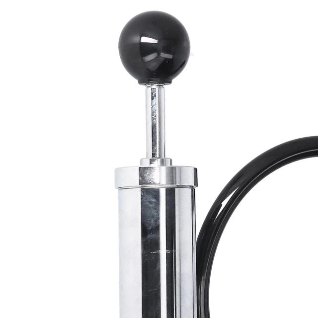 Beer Keg Pump W/Black Beer Faucet Stainless Steel Draft Beer Party Pump