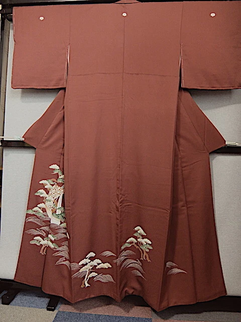 Kimono T1-1 Colored Tomesode Length 152 Sleeve 44 62 Front Width 23 5 Back 28 Fi
