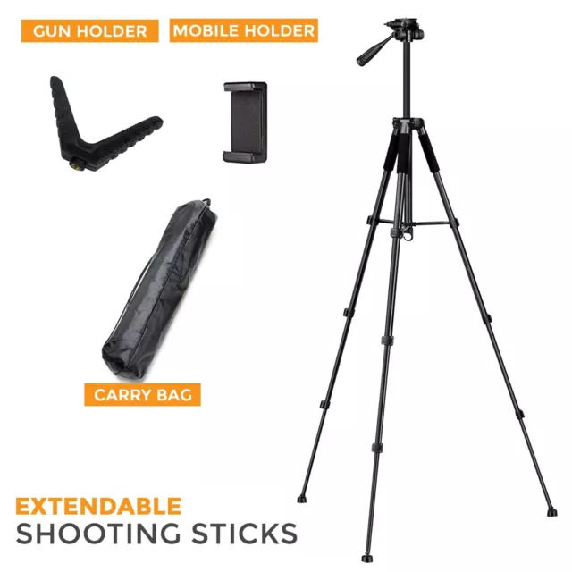 Telescopic shooting sticks hunting shooting stand Gun rest tripod stalking rest