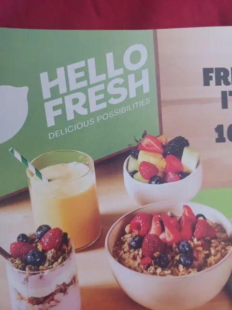 HELLO FRESH HELLOFRESH.COM 16 Meals & Breakfast Item For Life For New  Customers $0.99 - PicClick