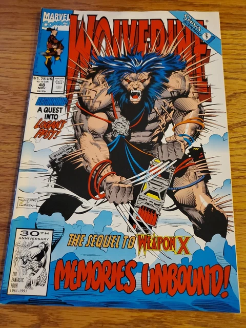 WOLVERINE #48 NOV 1991 MARVEL COMIC sequel to WEAPON X. Shiva Scenario