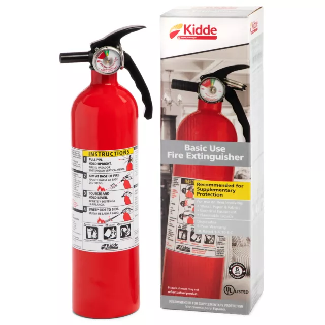 Multipurpose Home Fire Extinguisher, UL Rated 1-A:10-B:C, Model KD82-110ABC