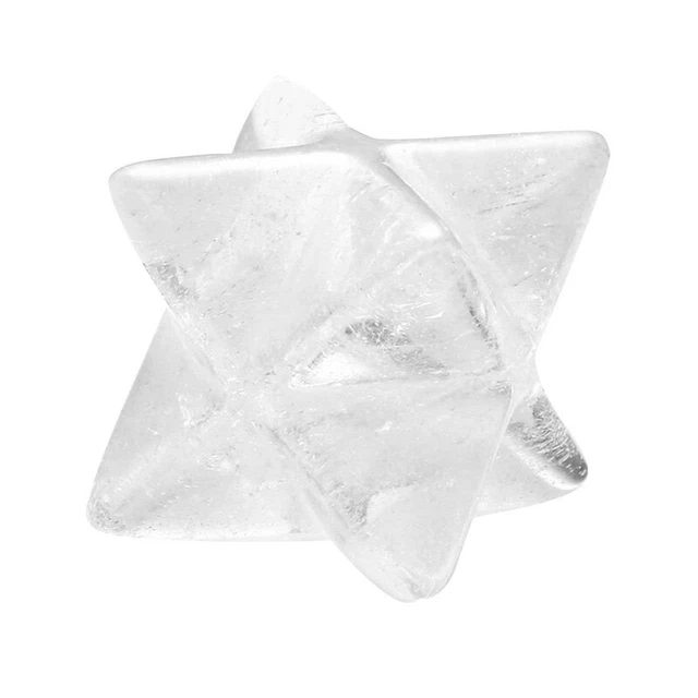 Natural clear quartz Crystal Merkaba Star 8 Point Chakra reiki healing Therapy