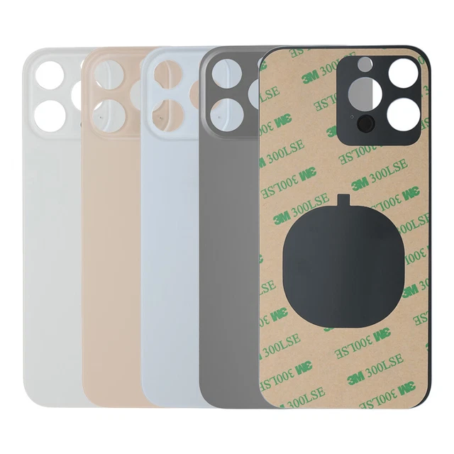For iPhone 14 Plus 13 Pro Max 12 Mini 11 XS XR SE 2/3 Big Hole Back Glass Cover
