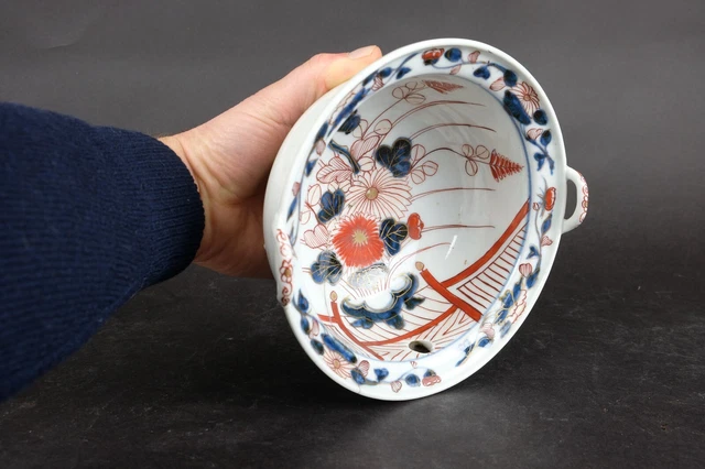 Top! Antique japanese Imari 18thC  pooring bowl with spout, museum piece