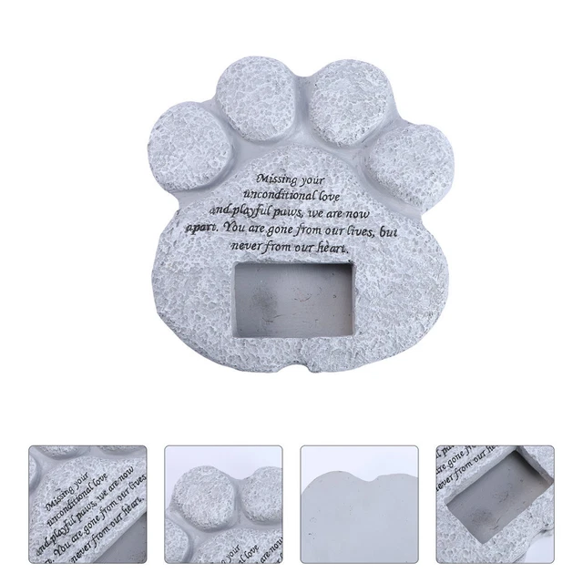 Lápida Paw Memorial Stone cachorro tiene