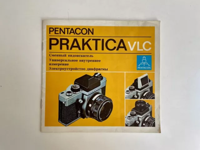 PENTACON PRAKTICA DDR Folleto de fotografía y película Manual de fotografía...