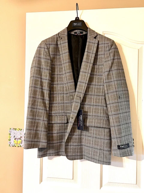 Tommy Hilfiger TH Flex Suit Jacket / Coat Big Boys Blazer NWT Plaid $125