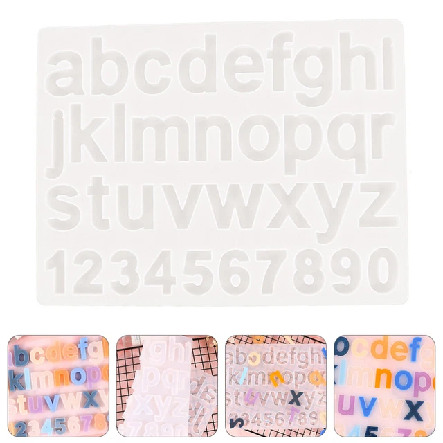 Epoxy Molds Keychain Alphabet Ornament Mold Silicone Candy Molds Manual