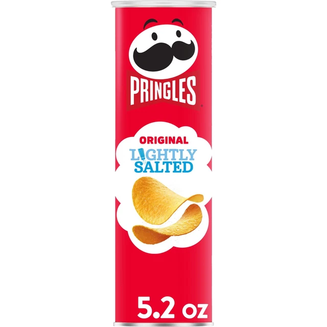 Pringles Légèrement Salé Potato Chips 154ml Deux Paquet Monde Livraison Exp