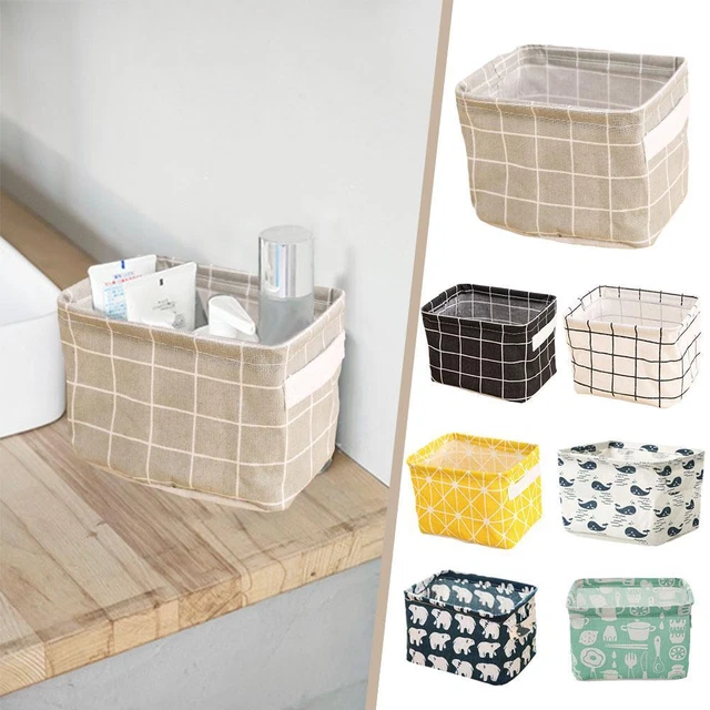 Multifunctional Small Fresh Pastoral Fabric Storage Basket Style✨z Nordic E3K9