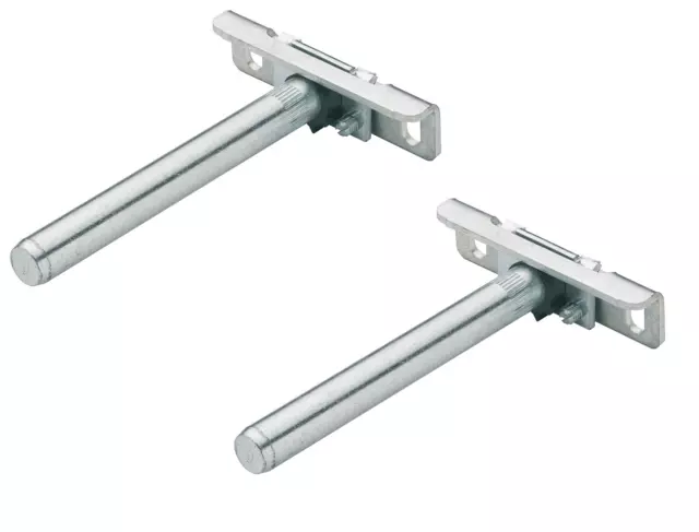 2x Support étagère Invisible Regal Boden-Träger Fixation pour Mur Montage 180 KG