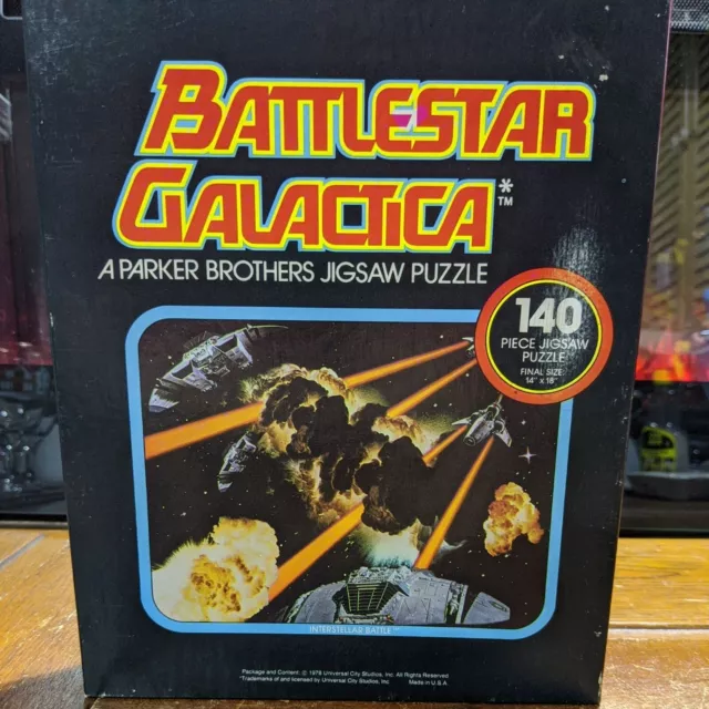 Vintage 1978 Battlestar Galactica  Parker Brothers Jigsaw Puzzle, 1 Pc. Missing