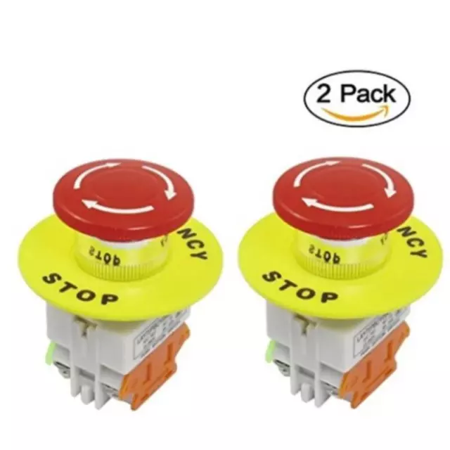 Emergency Stop Push Button Switch AC 660V 10A Switch Lift Latching Self Lock FN