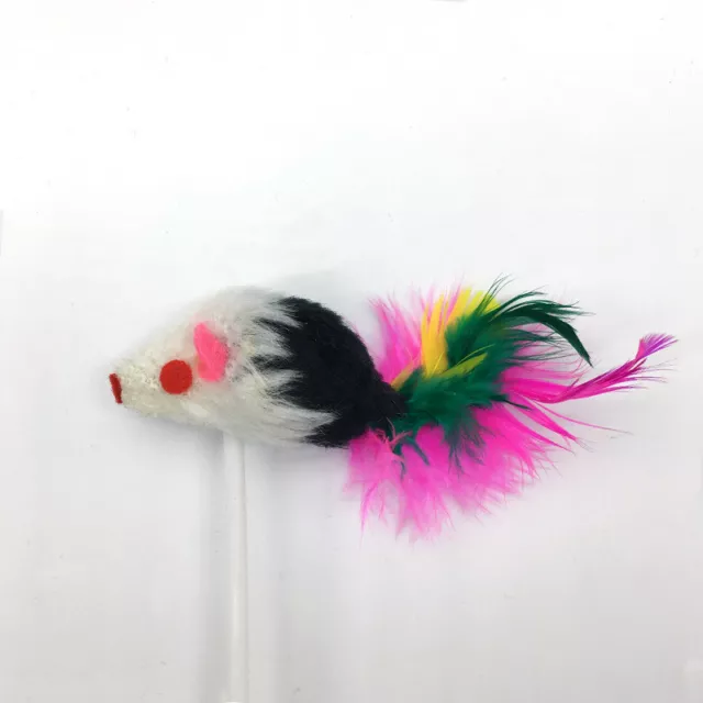 Funny Pet small animals Toys for Cats and dog Feather Mouse Bottom Sucker