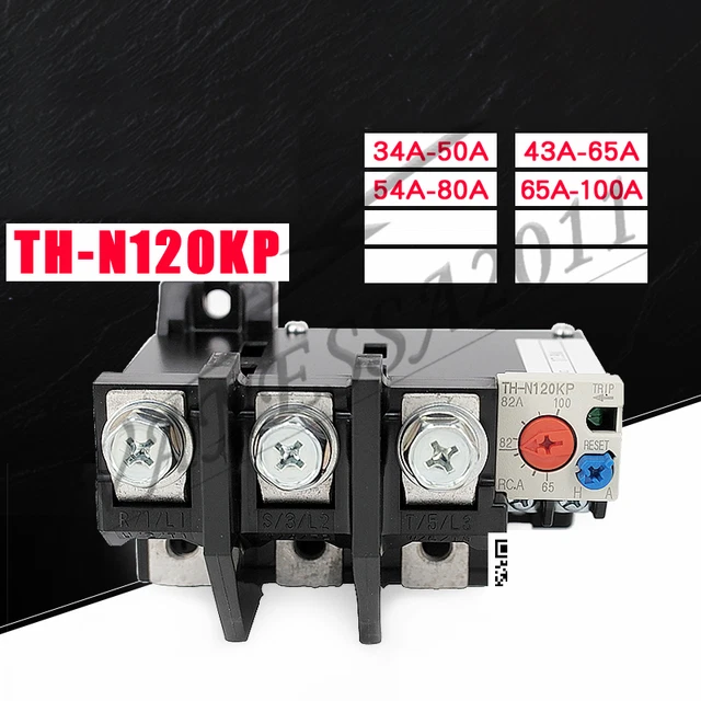 1PC NEW MITSUBISHI Thermal Overload Relay TH-N120KP 65-100A 34-50A 43-65A 54-80A
