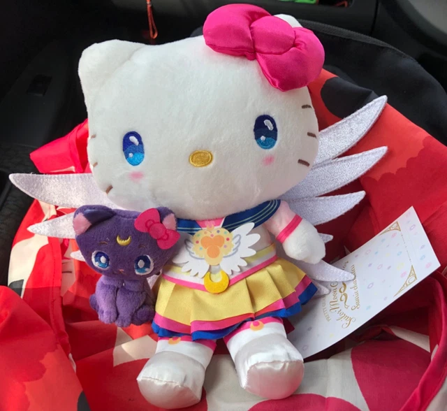 SANRIO X SAILOR MOON eternal cosmos hello kitty plush doll Luna import ...