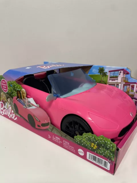 Barbie Glam Convertible Hot Pink Car Doll 2 Seats Vehicle Mattel Girls 2020