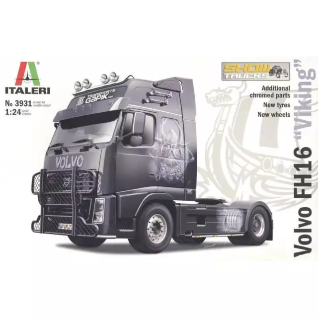 Maquette Camion Volvo Fh16 "viking" Italeri 3931 1/24ème Maquette Char Promo