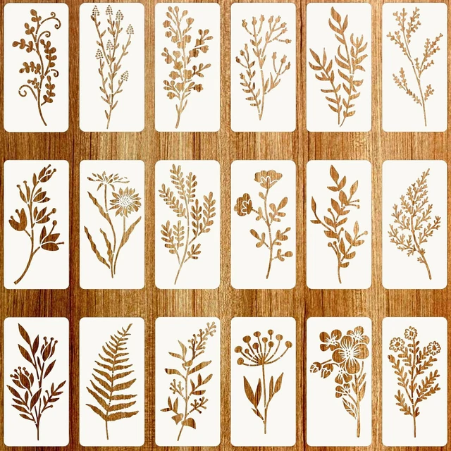 16-teiliges Set Tier-Schablonen – Wiederverwendbare Hundepfoten-Schablonen Aus Kunststoff Für DIY & Wanddekoration
