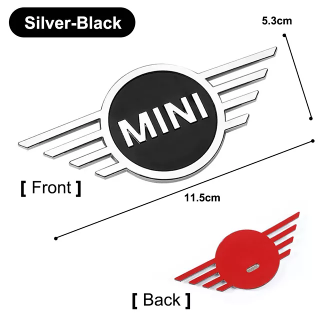 2 Ailes MINI emblème capot moteur hayon autocollant pour Mini Cooper F55 F56 F57 2