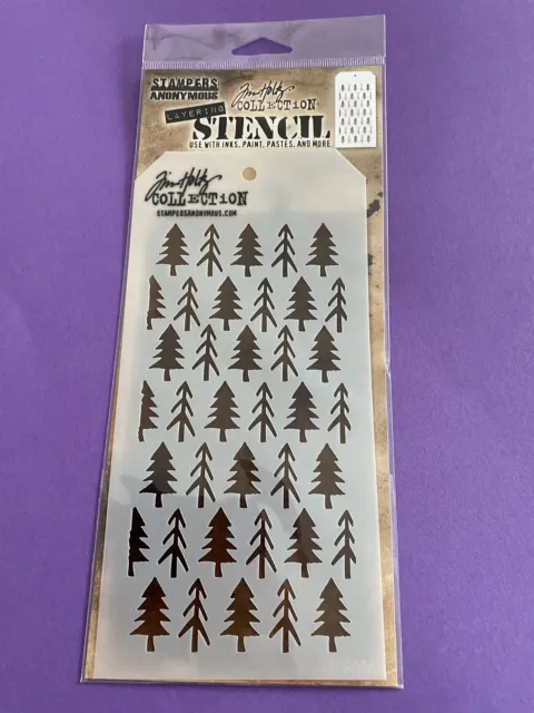 Tim Holtz Idea-Ology Stencil Pines Layering Ths096